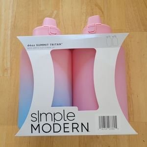 NEW 64-oz Tritan Plastic Summit With Simple Flip Straw Lid